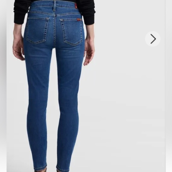 7 for all mankind b(air) ankle skinny stretch light wash jeans sz 30 - Picture 11 of 11